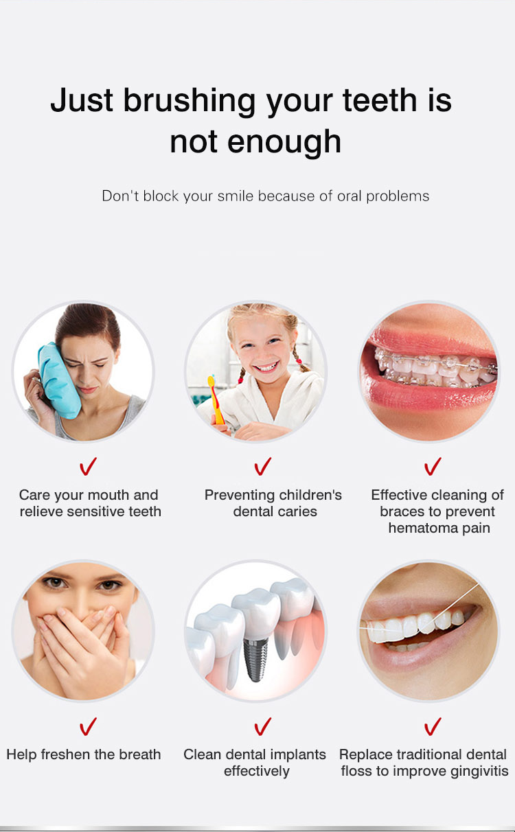 Hospital Dental Jet Flosser 500ml Teeth Cleaning Water Jet Water Flosser Oral Irrigator