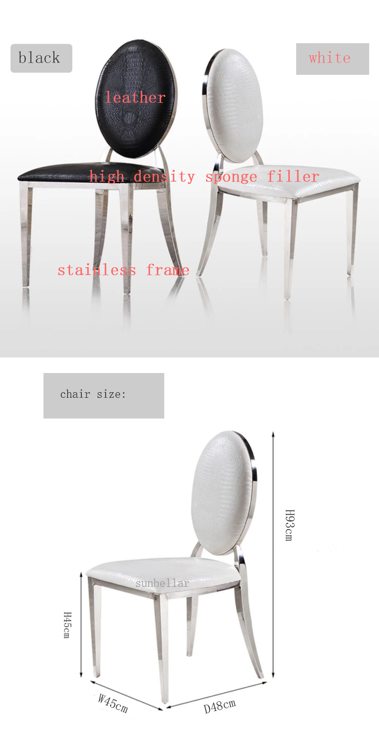 wholesale dining chair white leather gold metal steel home dining room chairs hotel restaurant wedding dining banquet chair