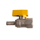 Nickel Plated Brass Mini Gas Ball Valve(Straight Female Hose Gas Valve)