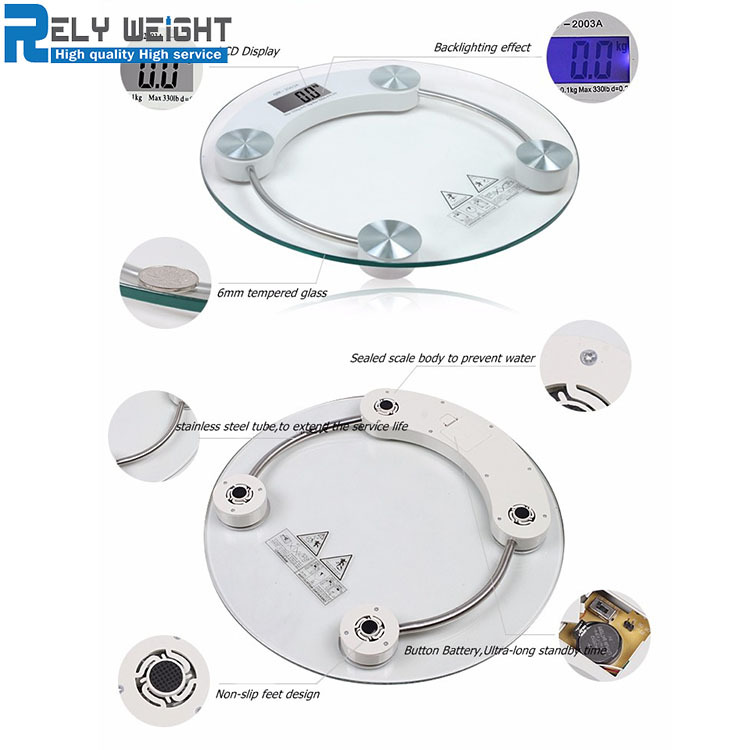 High precision 180kg Digital human body weighing bathroom scale with digital LCD display
