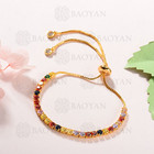 BAOYAN Strand Adjustable Crystal Rhinestone Tennis Bracelet