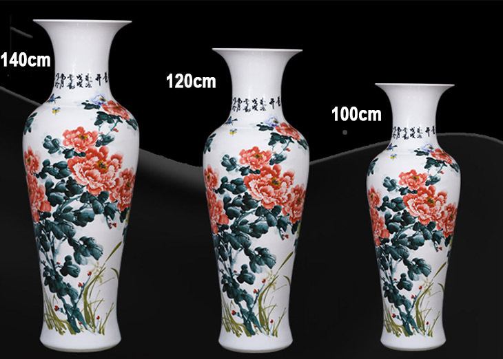 180cm  extra white large vase Wholesale indoor decoration ceramic tall floor vases