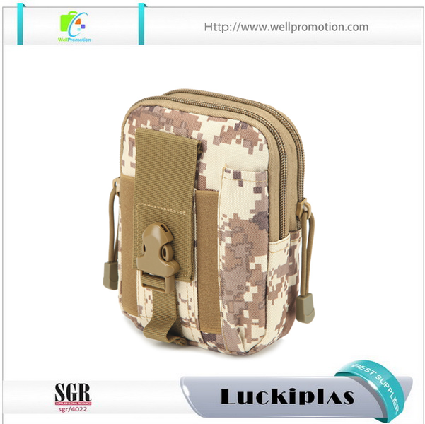 Maßgeschneiderte 600D-Camouflage-Gürteltasche mit Stickerei