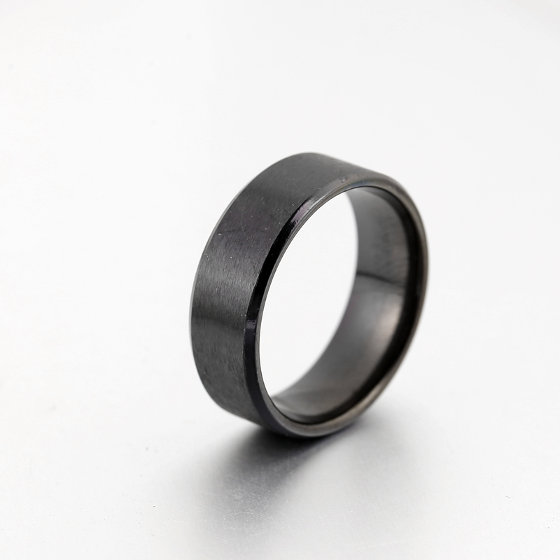 Advantages and disadvantages of gold, stainless steel, titanium steel, copper and alloy jewelry插图2 Hot sale promotions 8 MM width gold silver black blue stainless steel ring for women men
