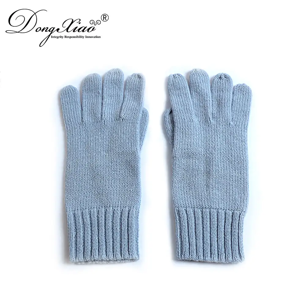 2018 Fashion pure Mongolian knit cashmere gloves