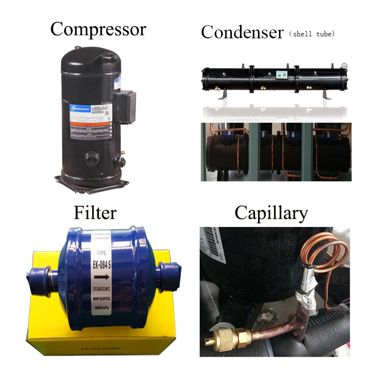 Carbonated beverage air cooled water