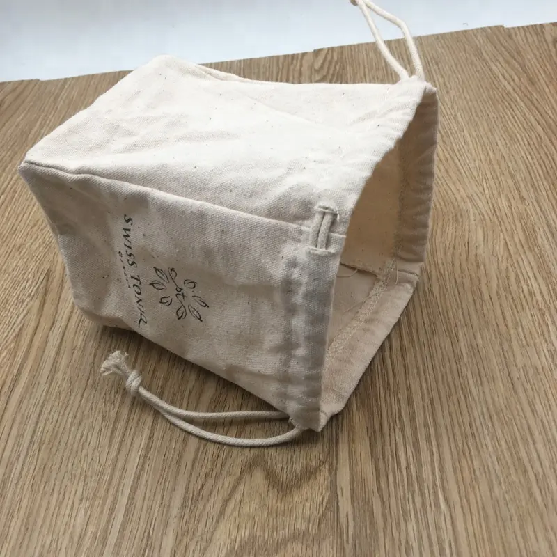 Canvas Packaging Bag With Square Bottom