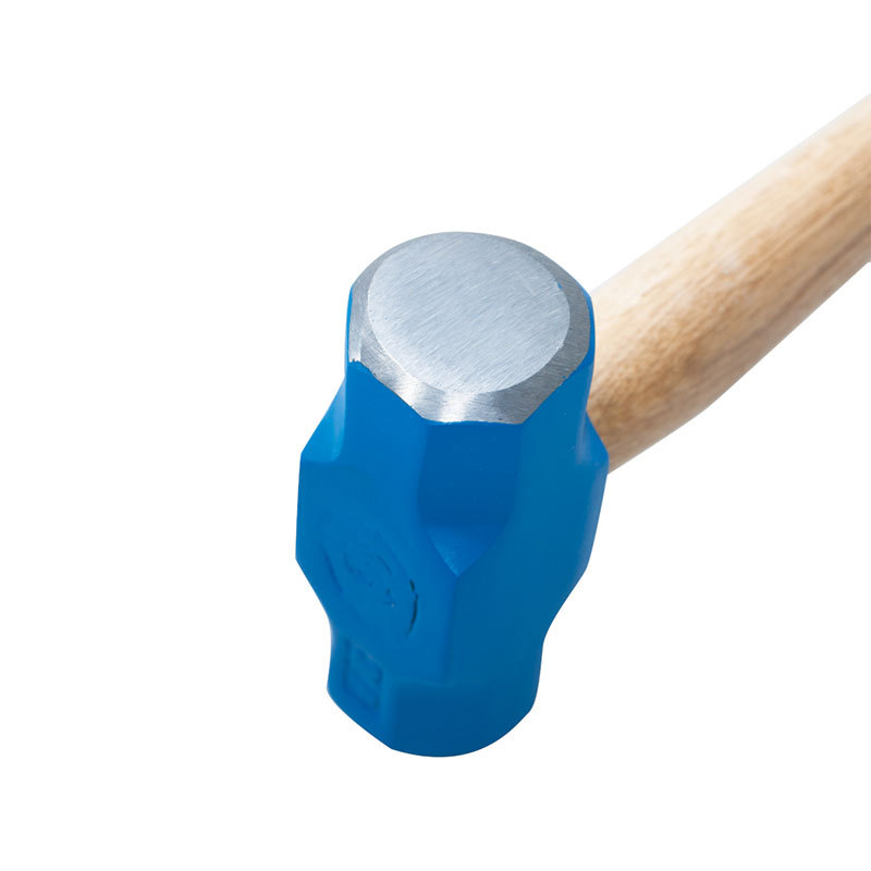 Sledge Hammer Blue Lacquered Surface And Wooden Handle