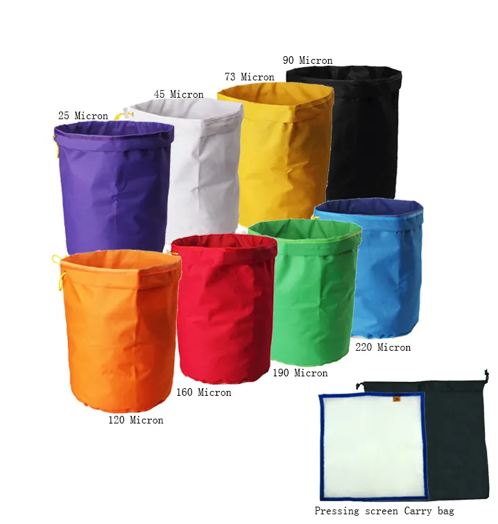 Factory Direct Hot Sale 5 Gallon 5 Bag Kit Filter Bag Herb Extraction Hash Bag