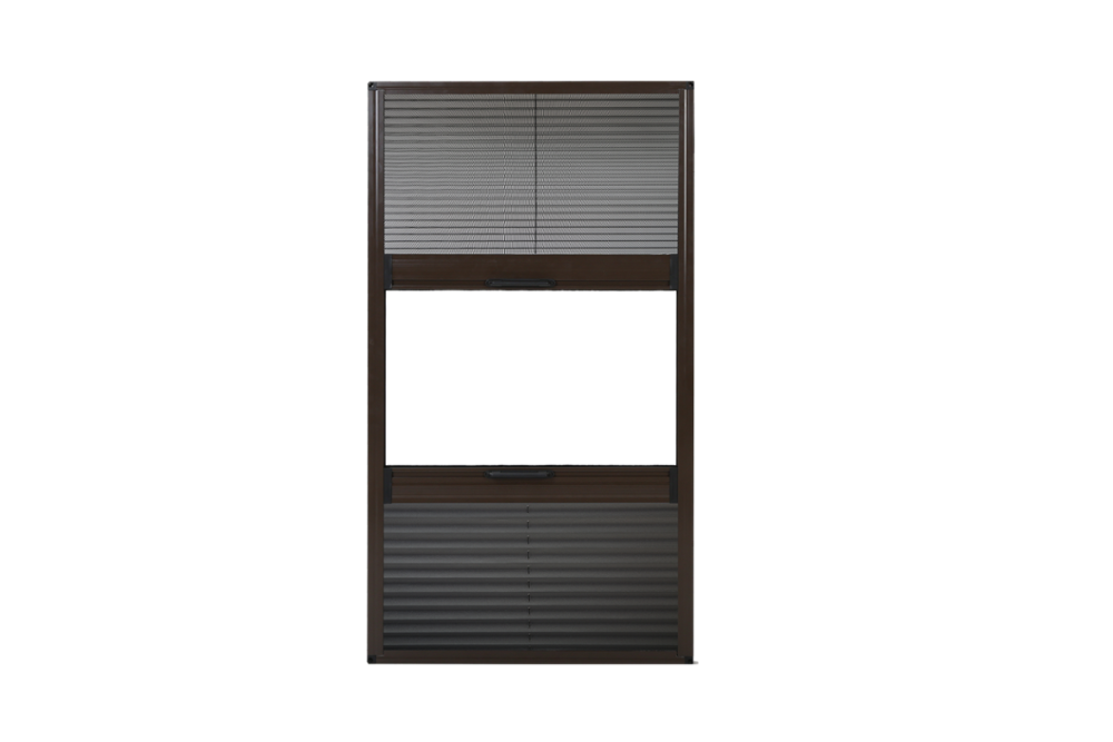 DIY Screen System wire mesh foldable screen aluminium pleated mosquito door