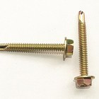 Hex flange head zinc plated self-tapping screw and self-drilling screw China supplier