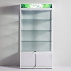 White color wall showcase cabinet cosmetic display showcase