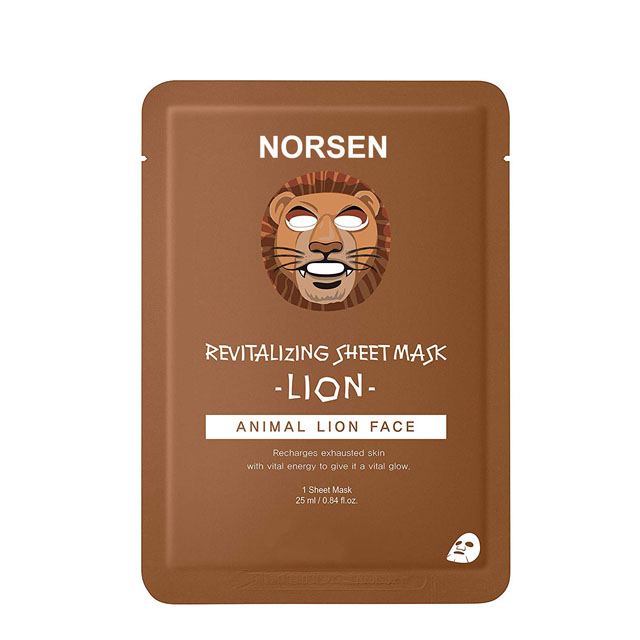 2022 Hot Sales New Design Replenishment Water Moisturizing Lion wholesale beauty facial Sheet Mask
