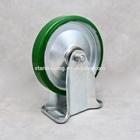 SS Heavy duty PU on Steel Plate rigid 6 inch Japanese caster wheel