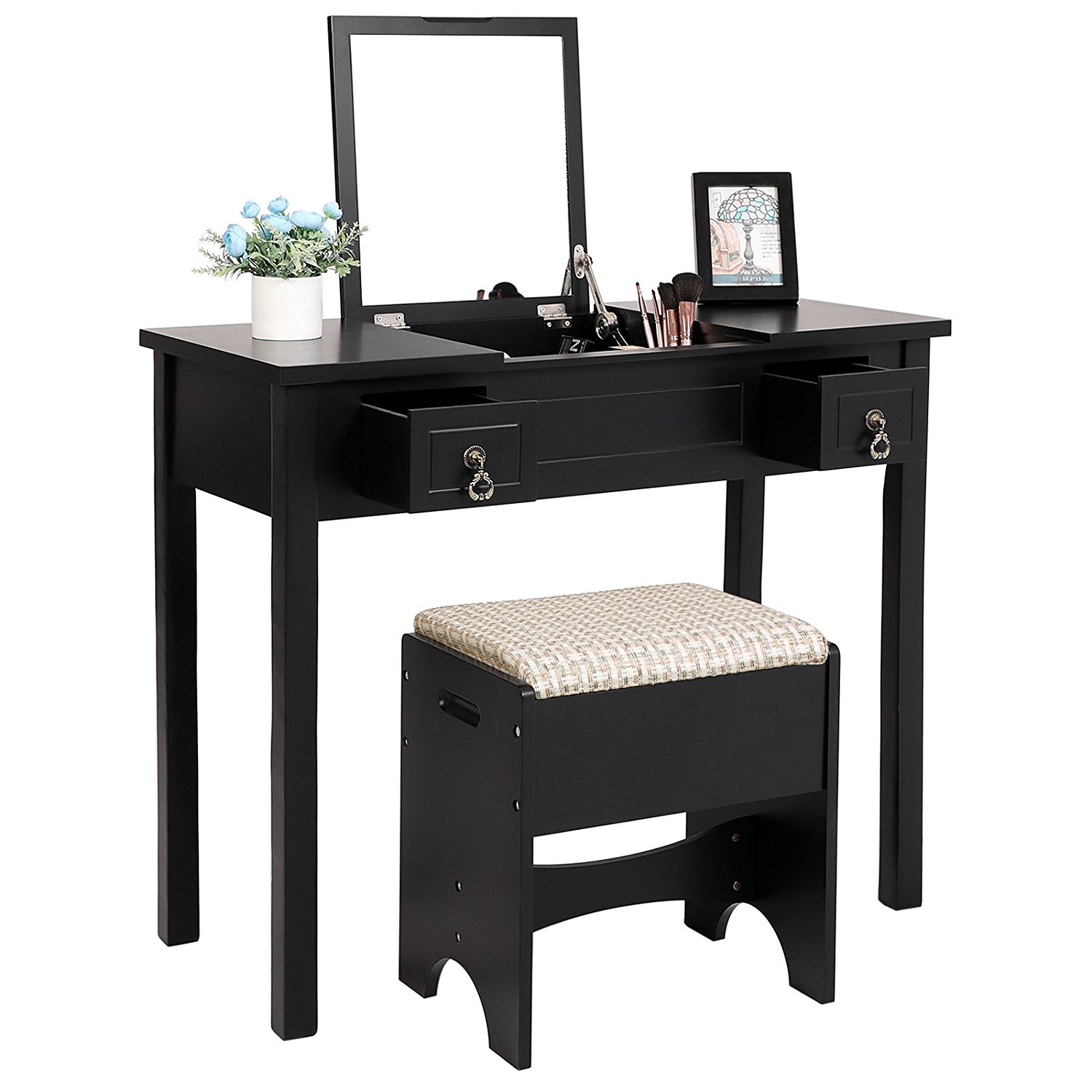 cheap modern melamine modern dresser with mirror for bedroom