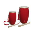 Chinese traditional red festival waist drum
