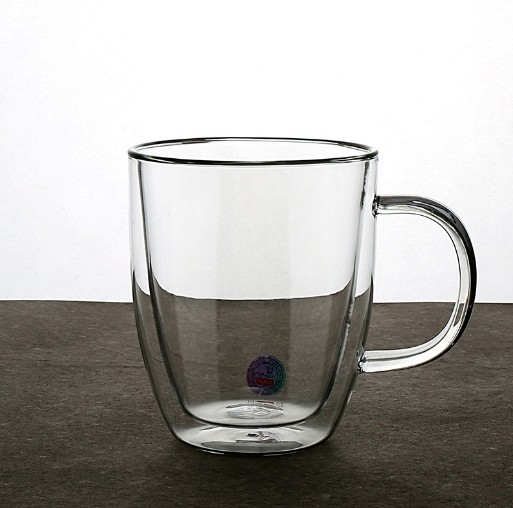 Customized World Unique Double Wall Clear Coffee Cup Glass Borosilicate Glass Mug