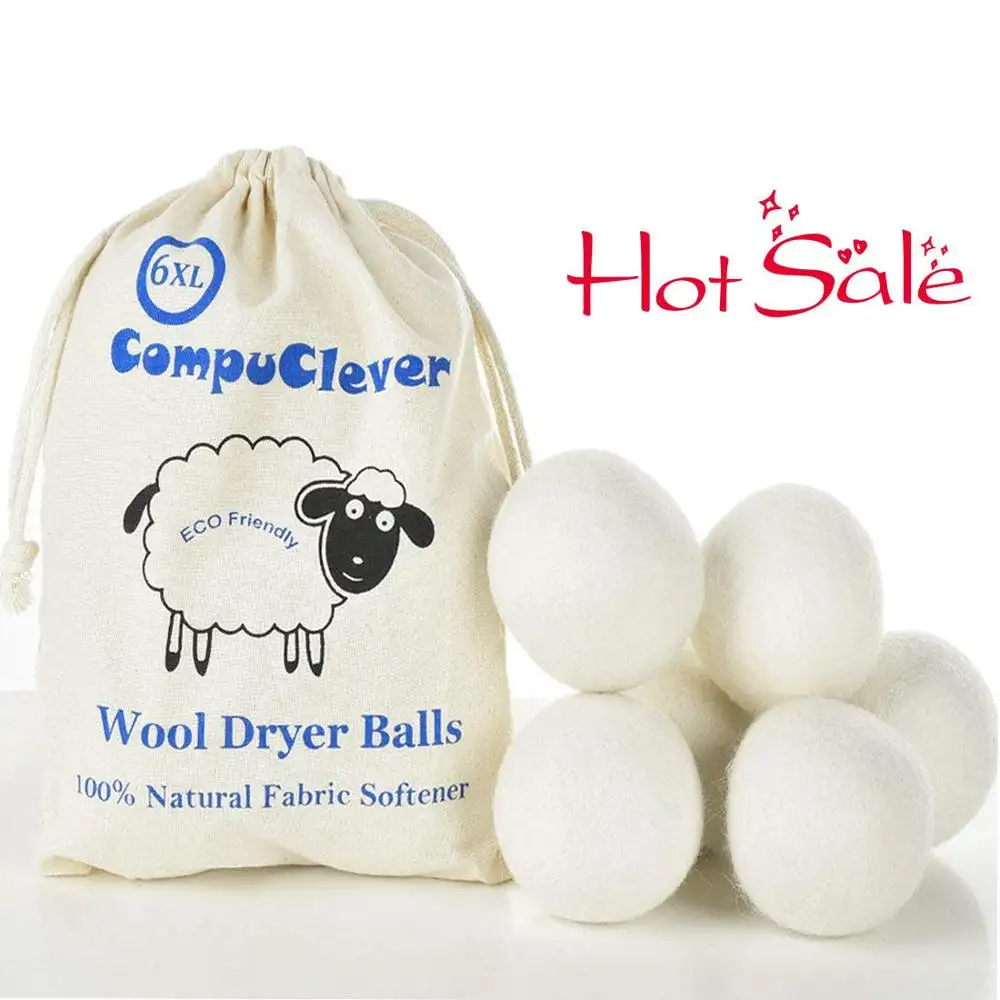 Eco-friendly laundry felt tumble wool dryer ball Extra Large 100% New Zealand Sheep's Wool - Laundry Fabric Softener/Sheet Alter