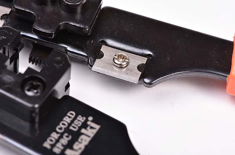 Asaki Ratchet Cable Lug Tool Crimping Pliers , Wire Terminal Crimper Types