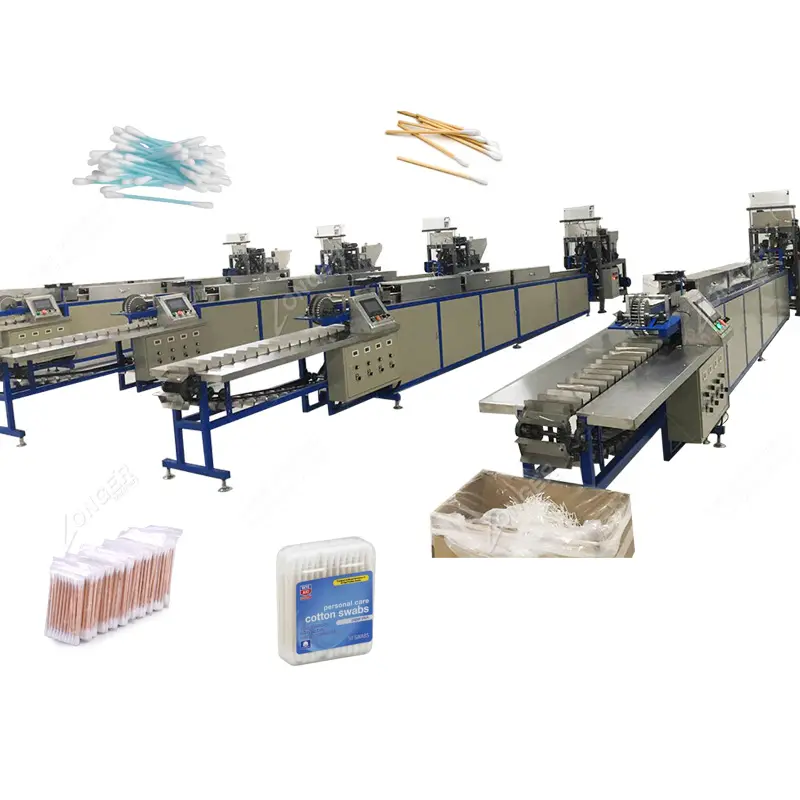 Single Head Cotton Swab Production Line|Cotton Bud Making and Packing Machine