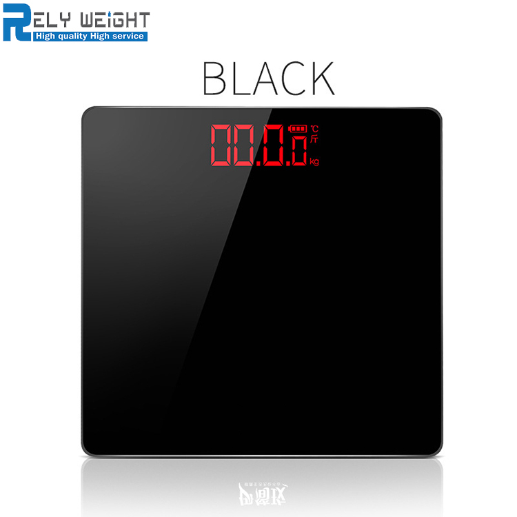 180kg/396lb Amazon Hot sell Household Digital Electronic Scale Tempered glass LED Display Weighing Bathroom Scales