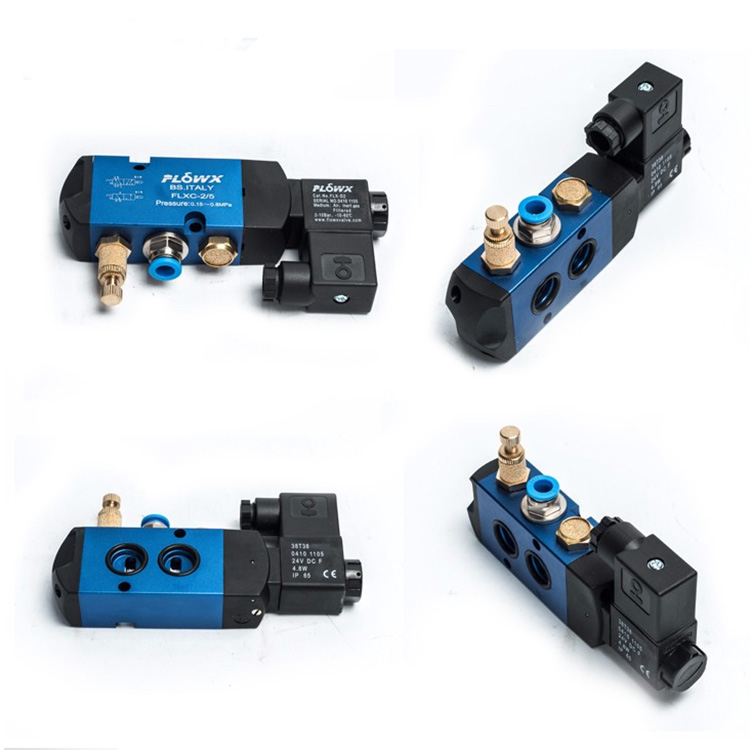 Pneumatic 4 Way Namur Base Mount Directional Control Solenoid Valve 24V AC 1//4/"