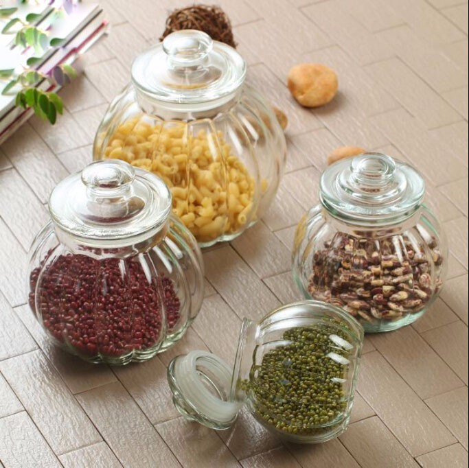 Food Grade High Capacity Sealing Glass Food Glass Jar Storage Glass Jar