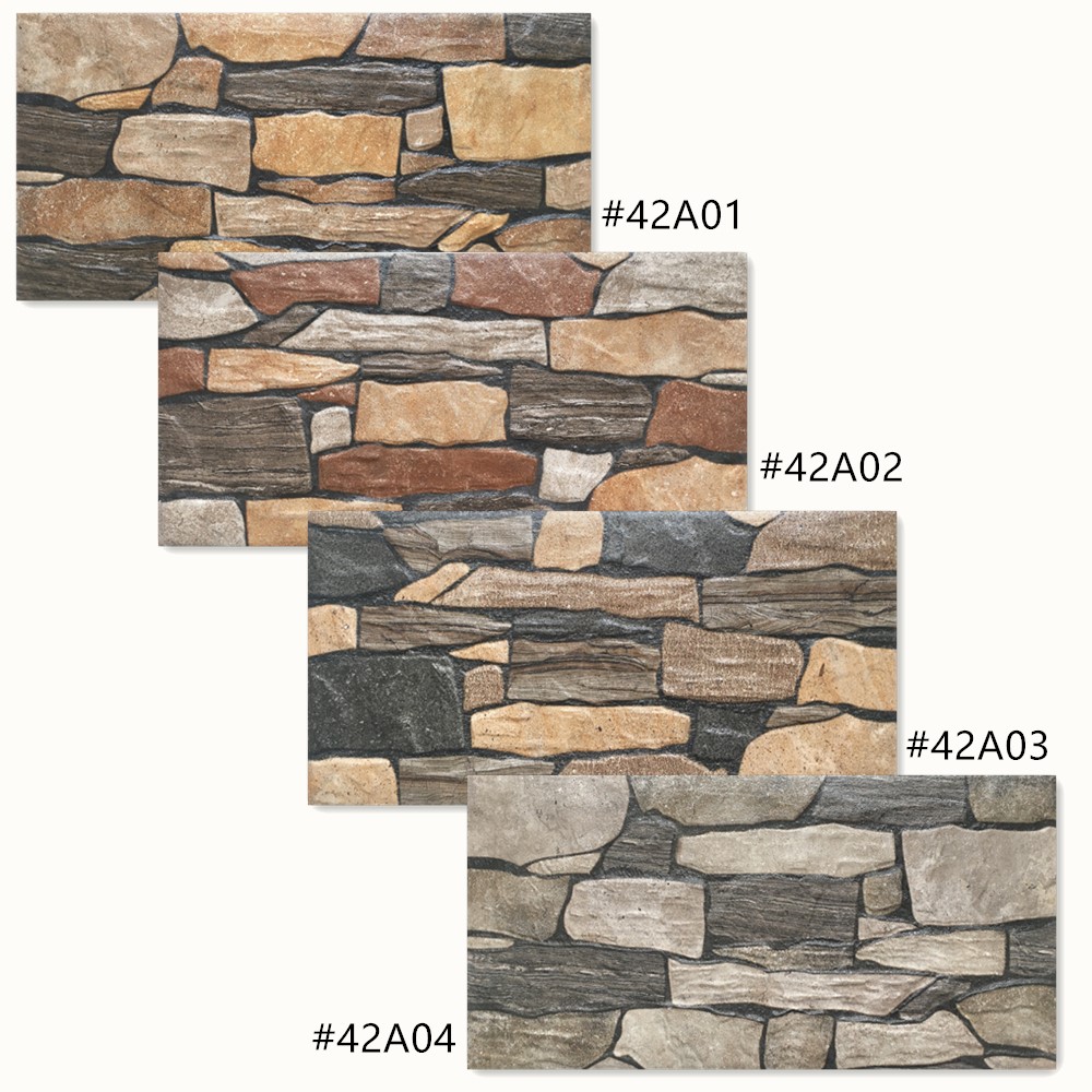 Hot design 3d decorative outdoor stone wall tile from factory 200x400mm