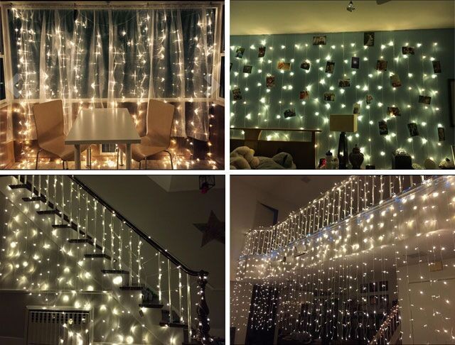 Waterfall Garden Party Snow Dropping Led Icicle Lights