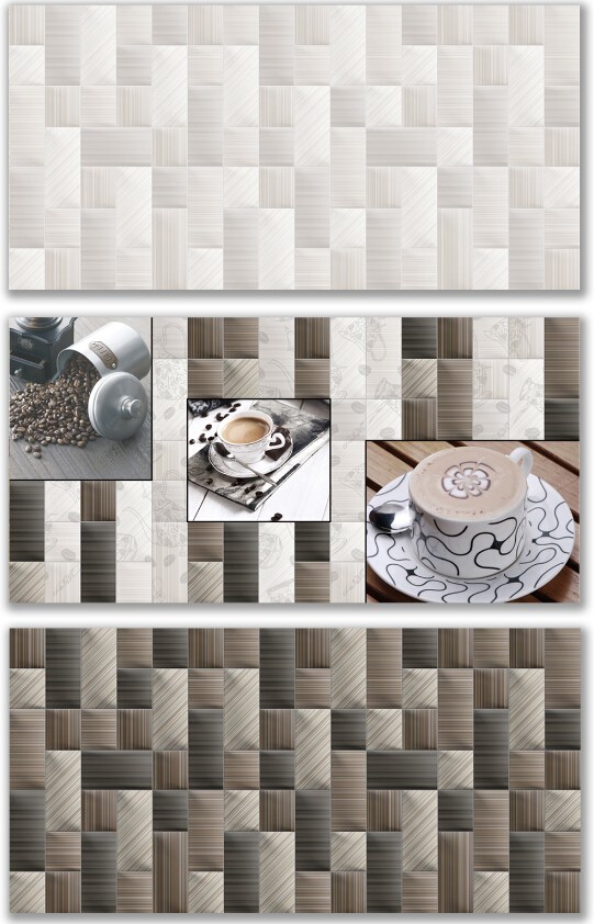 New Coffee Modern Design Ceramic Tile Decorative Kitchen Design