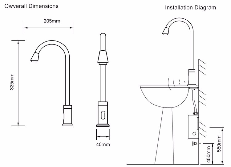 China High Efficient Water Sensor Bathroom Tap