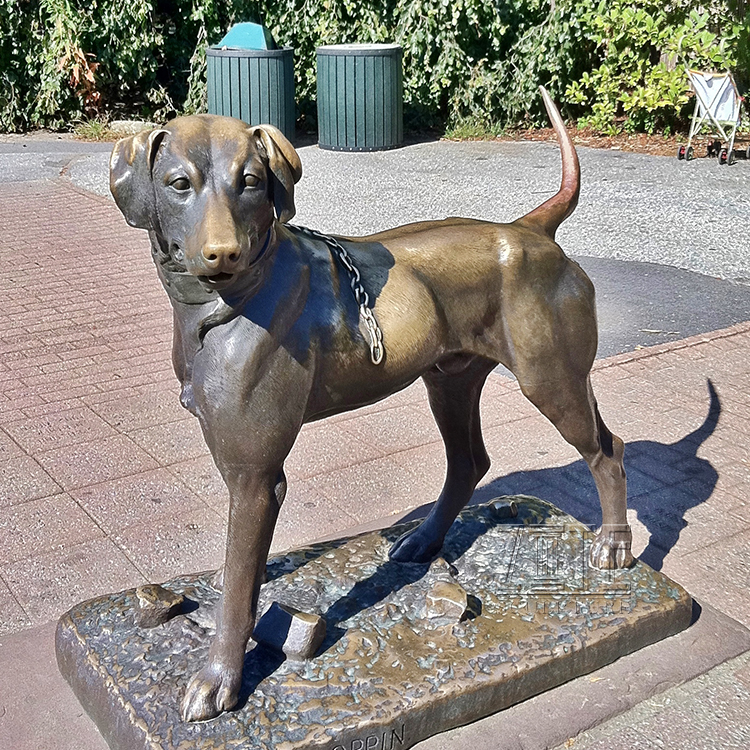 vintage ラブラドール　レトリバー　ブロンズ像 屋外装飾用動物像 等身大 ブロンズ ラブラドールレトリバー犬の彫刻