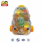 Cartoon Car Shape Little off-road vehicle Assorted Fruit Flavor Sweet with Crystal Jelly Pudding Candy In Car Jar