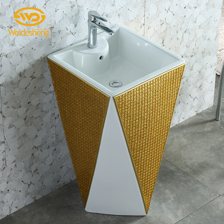 Direct selling popular pedestal hotel bathroom sink wash basin