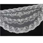 Ivory Wedding Half Moon Lace Mantilla Veil MANTILLAS VELO DE IGLESIA