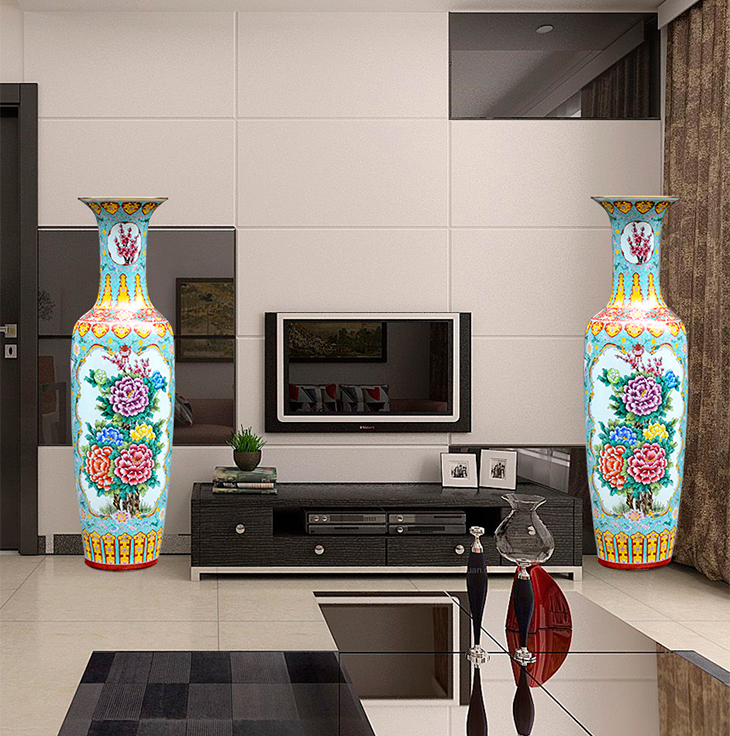 Wholesale antique porcelain large vase for living room
