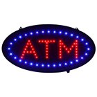 Christmas custom oval led open neon sign shop sign board
