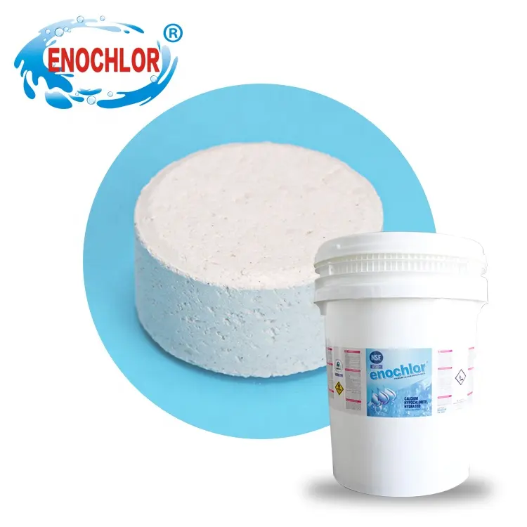 chemical bleach powder sodium process calcium hypochlorite 65% 70% chlorine tablets for swimming pool water treatment