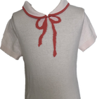GIRLS SQUARE COLLAR SHORT SLEEVE PULLOVER