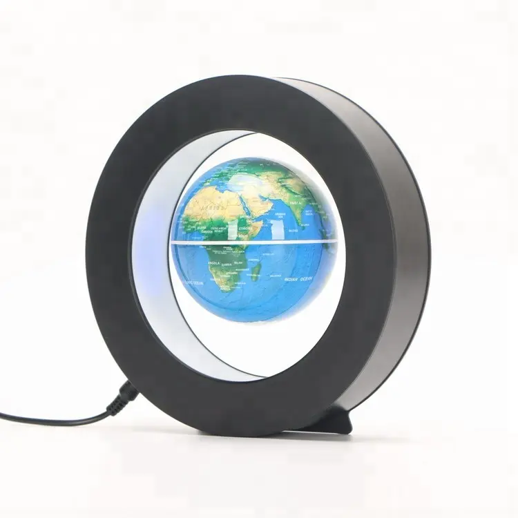 Home Electronic Magnetic Ball Magnetic Levitation Floating Globe with O shape 4 inch US EU UK AU plug Creative