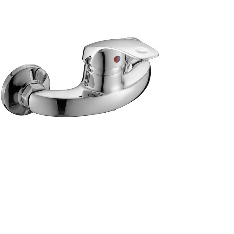 Single handle wall mounted brass shower mixer NBYT-7404
