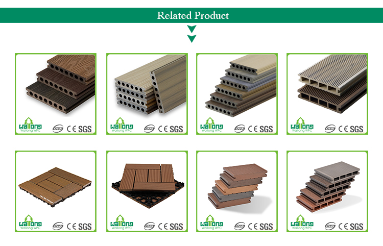 High quality engineered tongue and groove waterproof  interlocking composite wpc crack-resistant decking