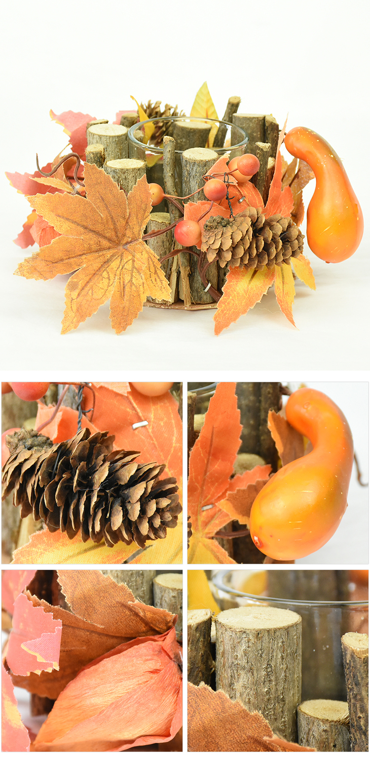 natural wooden sticks and twigs candle stick BSCI table decorative candle holder
