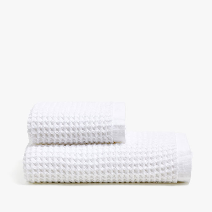 White Hotel Waffle Weave 100% Great Quality Cotton Hand Towel Bath Towel