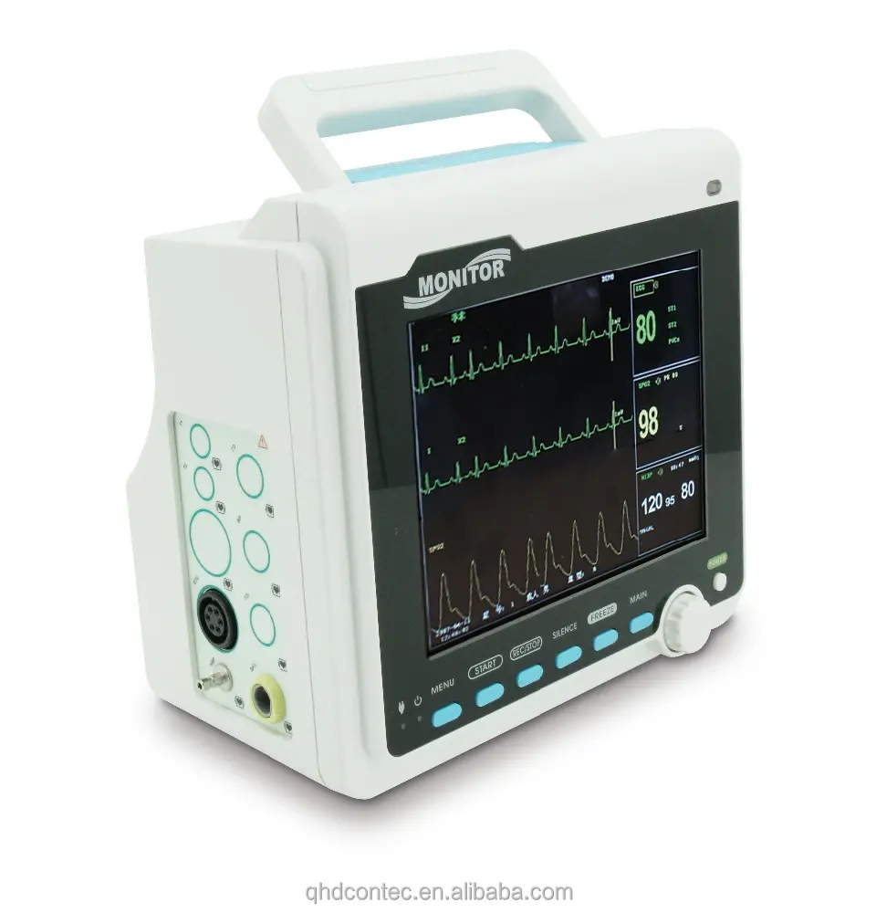 Contec CMS6000 multi parameter patient monitor ecg temperature spo2 and bp patient monitor