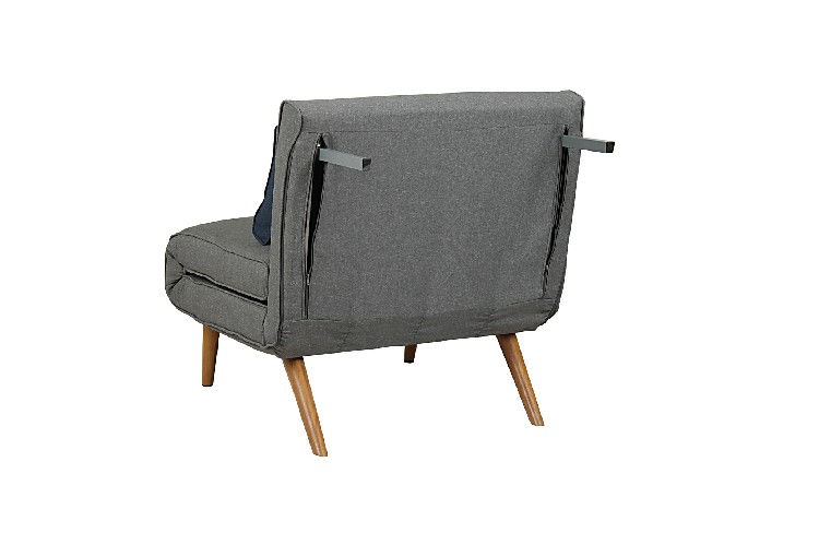 Studio Guest Foldable Chair Beds  Foam Sofa Couch Futon Furniture Gray Sleeper Chair Folding Foam Bed Futon Chair