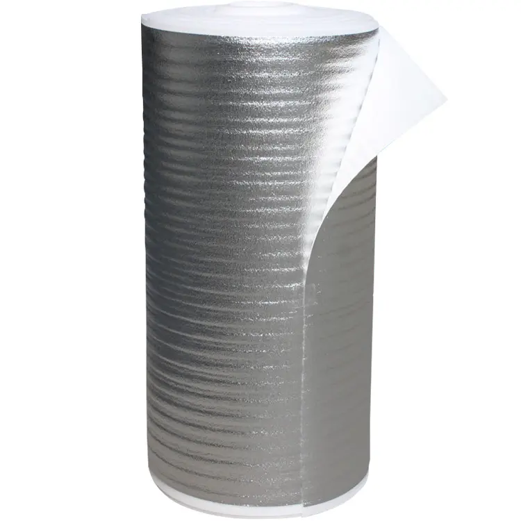 Aluminum Foam Thermal Insulation Thermal Aluminum Foil EPE Foam Bubble Insulation For Roof Promotion