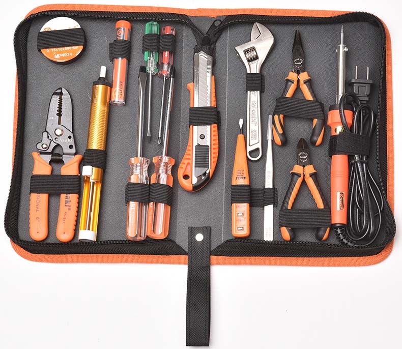 ASAKI AK-9830 15pcs High Quality Electronic Repairing Tool Set Household Mechanic Use Tool Kit Set Professional
