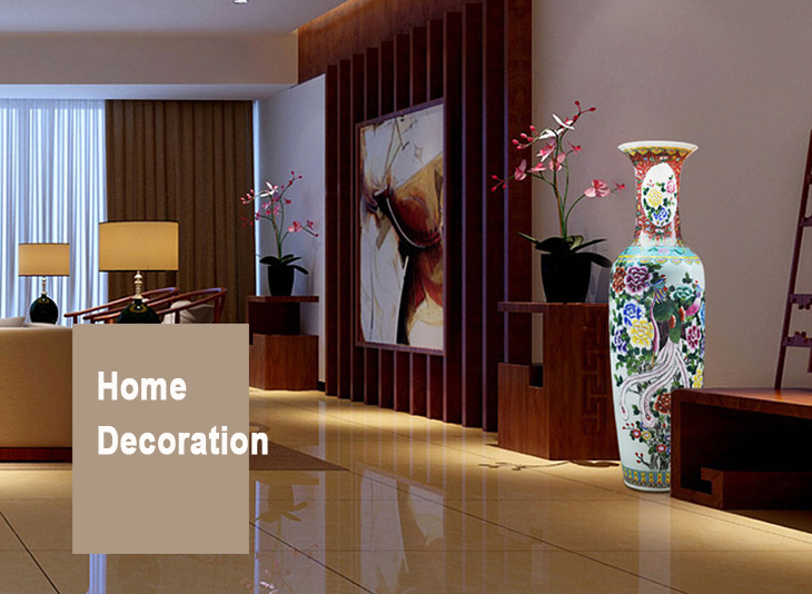 New office decoration luxury floor flower ceramic vases