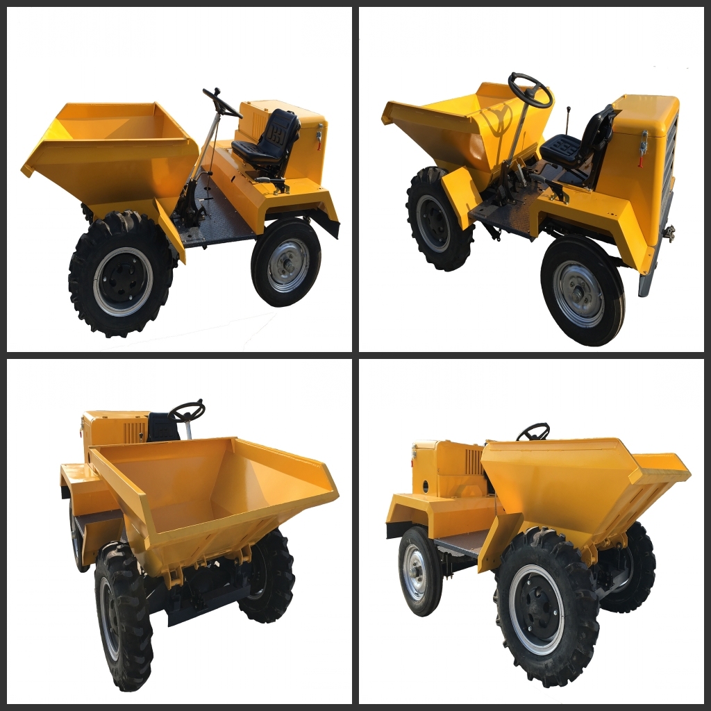 Topmac Factory supply low price 4x2 wheel drive site dumper